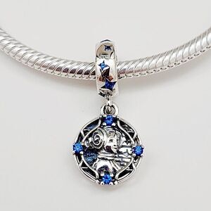 Pandora Star Wars Princess Leia Blue Enamel Crystal & CZ Charm